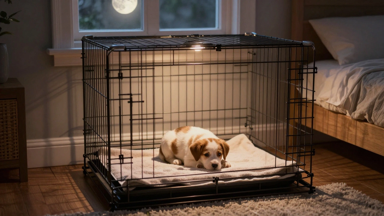 Should I Put a Pee Pad in My Puppy's Crate at Night?